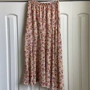 Zara Floral Midi Skirt